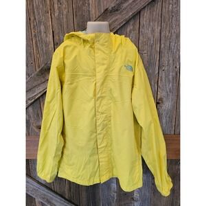 Girls The Northface hyvent size L large 14/16 bright yellow jacket Lightweight